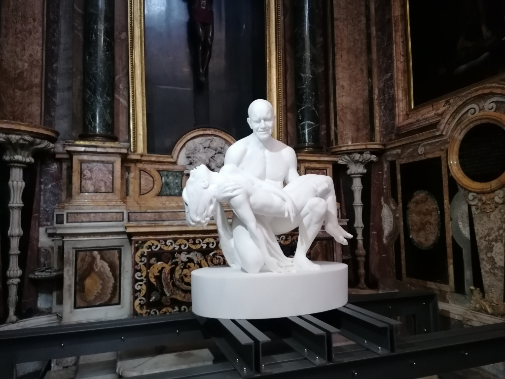Jago: la nuova Pietà nella Chiesa degli Artisti a Piazza del Popolo