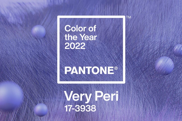  Very Peri: il pantone blu pervinca del 2022